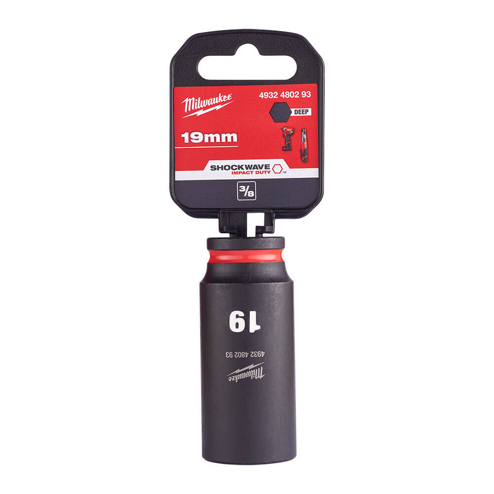 SHW Endüstiriyel Darbeli Lokma  3/8 İnç Uzun  19mm-1 Adet - 1
