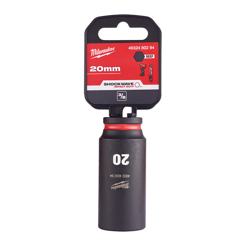 SHW Endüstiriyel Darbeli Lokma  3/8 İnç Uzun  20mm-1 Adet - 1