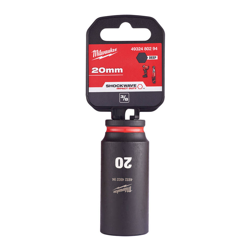 SHW Endüstiriyel Darbeli Lokma  3/8 İnç Uzun  20mm-1 Adet - 1