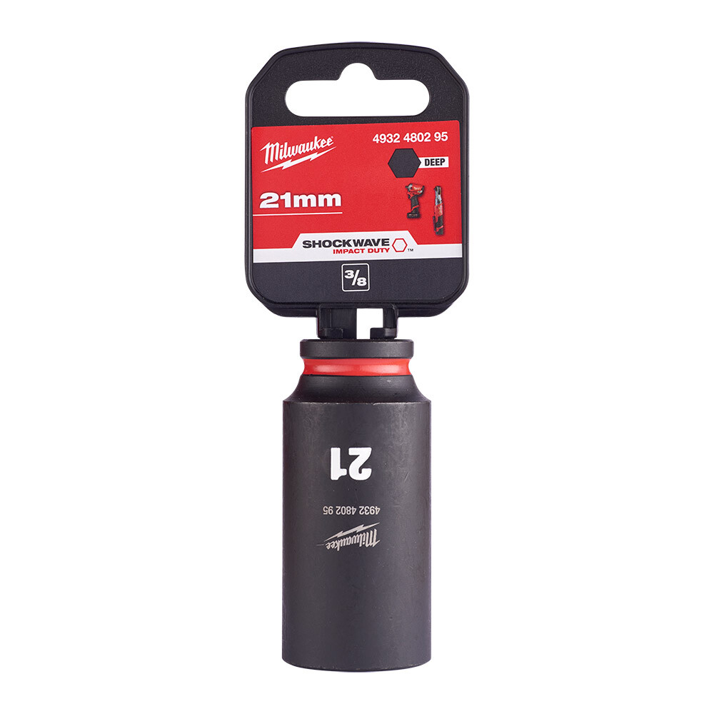 SHW Endüstiriyel Darbeli Lokma  3/8 İnç Uzun  21mm-1 Adet - 1