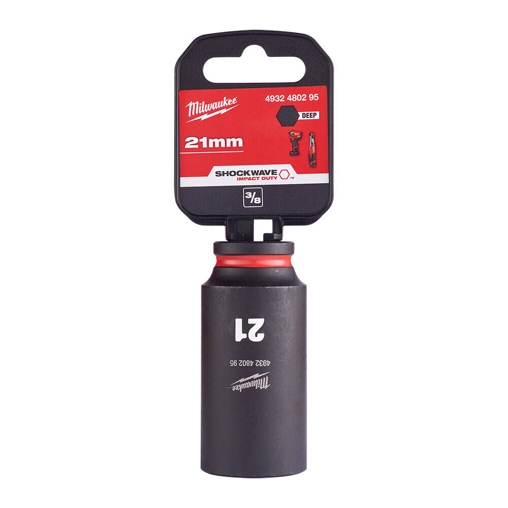 SHW Endüstiriyel Darbeli Lokma  3/8 İnç Uzun  21mm-1 Adet - 1