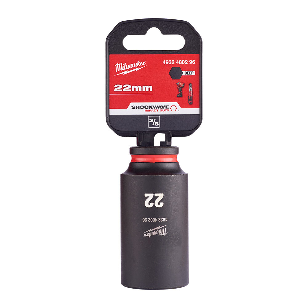 SHW Endüstiriyel Darbeli Lokma  3/8 İnç Uzun  22mm-1 Adet - 1