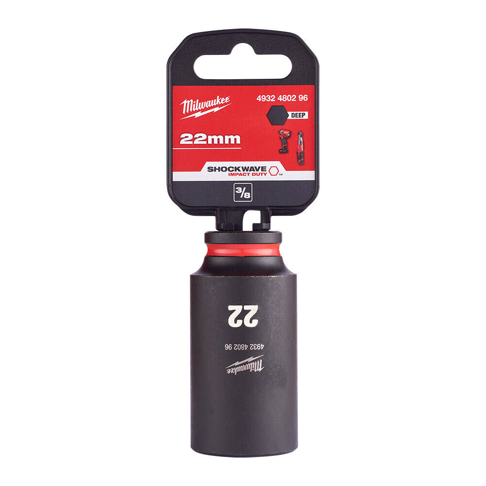 SHW Endüstiriyel Darbeli Lokma  3/8 İnç Uzun  22mm-1 Adet - 1