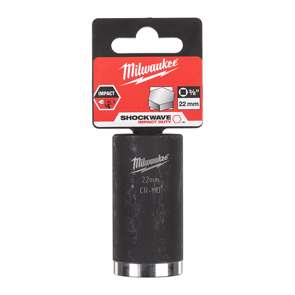 SHW Endüstiriyel Darbeli Lokma  3/8 İnç Uzun  22mm-1 Adet - 1