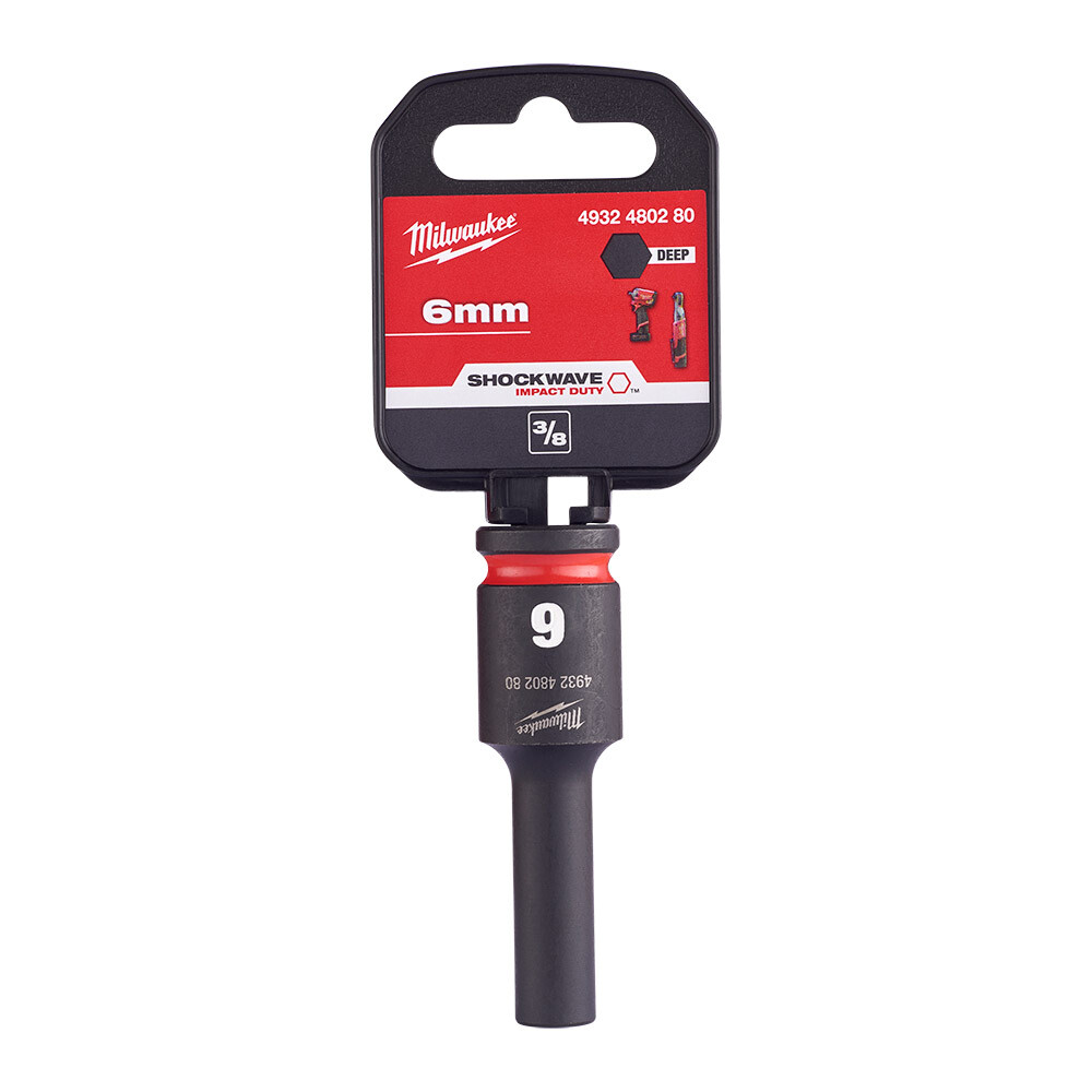 SHW Endüstiriyel Darbeli Lokma  3/8 İnç Uzun  6mm-1 Adet - 1
