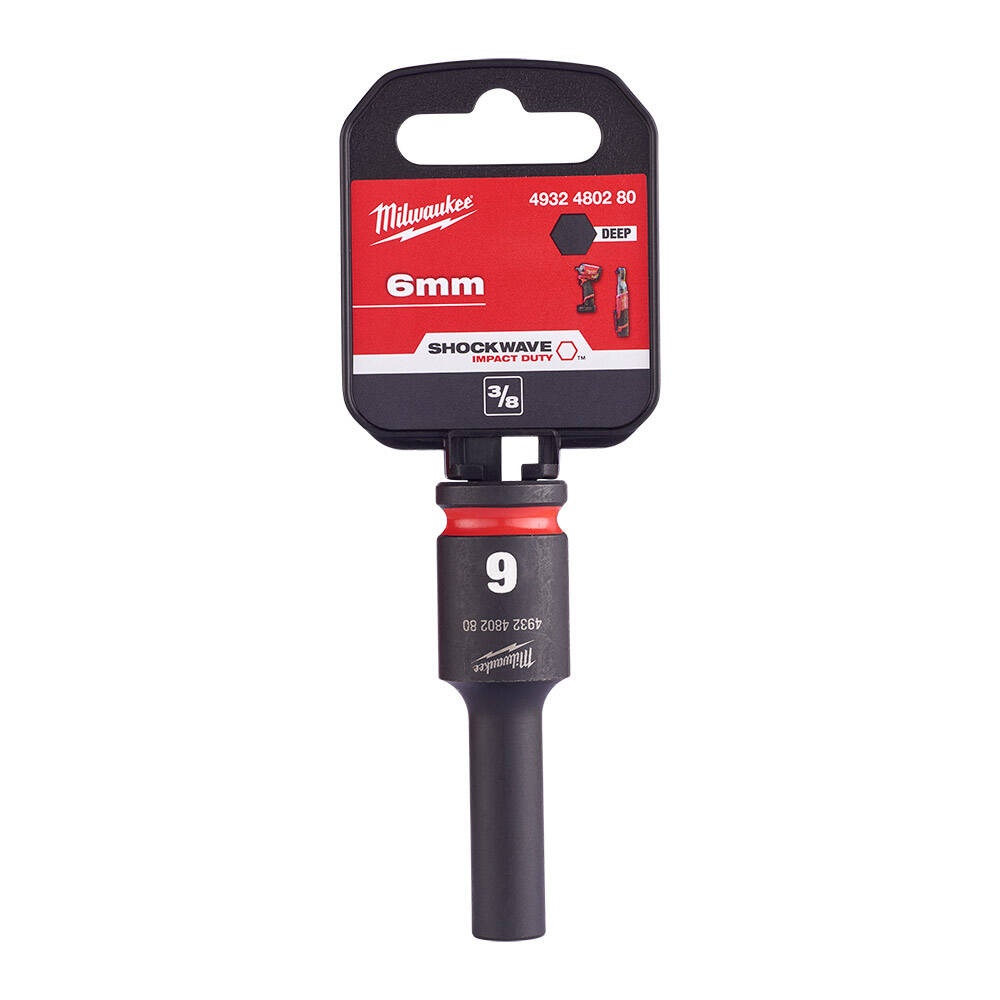 SHW Endüstiriyel Darbeli Lokma  3/8 İnç Uzun  6mm-1 Adet - 1
