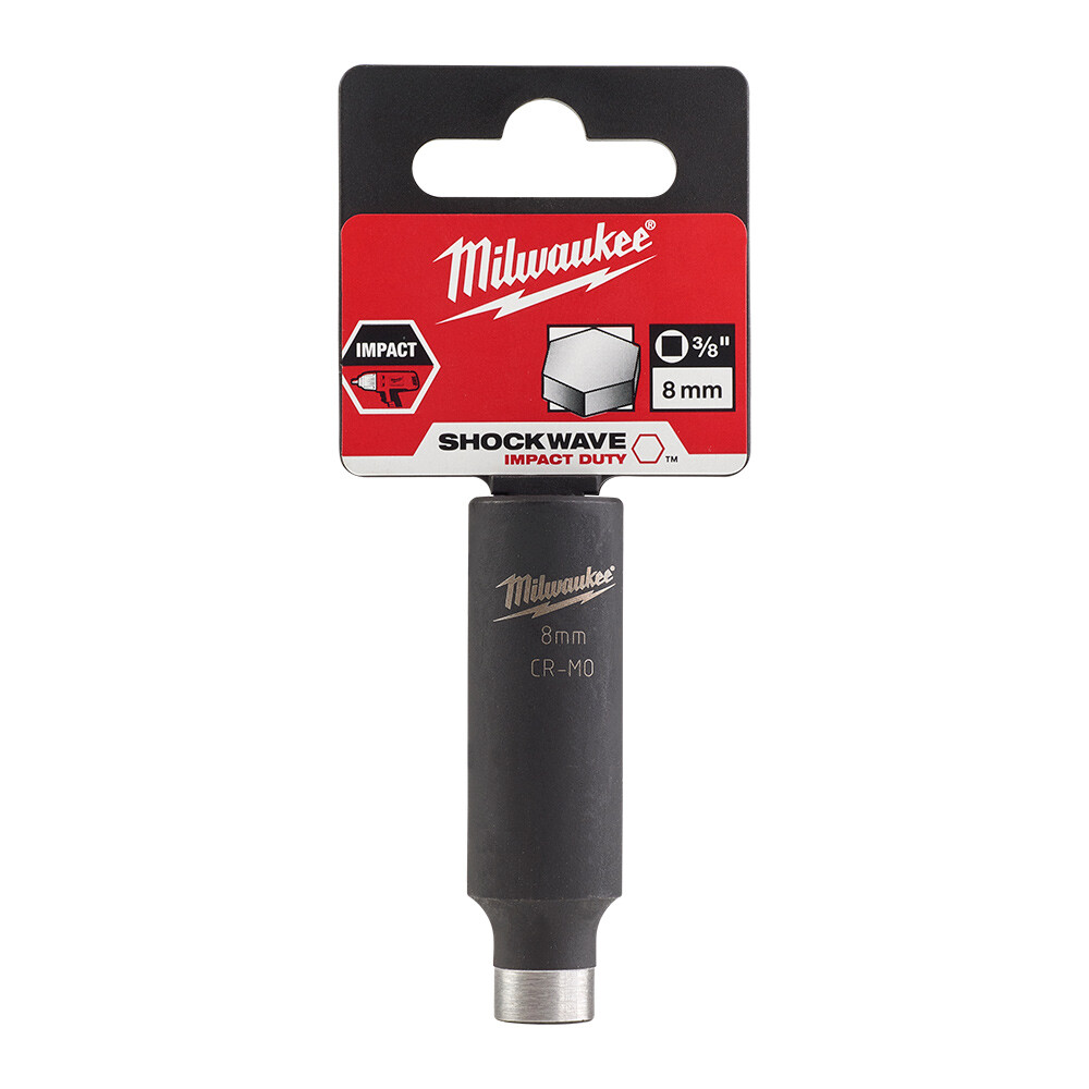 SHW Endüstiriyel Darbeli Lokma  3/8 İnç Uzun  8mm-1 Adet - 2