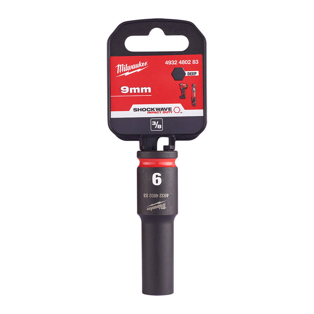 SHW Endüstiriyel Darbeli Lokma  3/8 İnç Uzun  9mm-1 Adet - 1