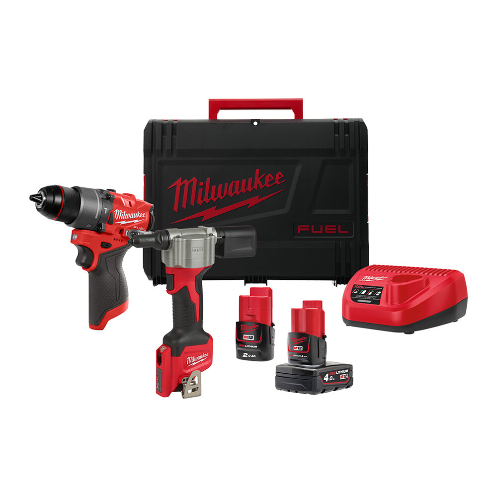 M12 FPP2D2-422X (M12 FPD2 ve M12 BPRT) 12V Akülü Set - MILWAUKEE