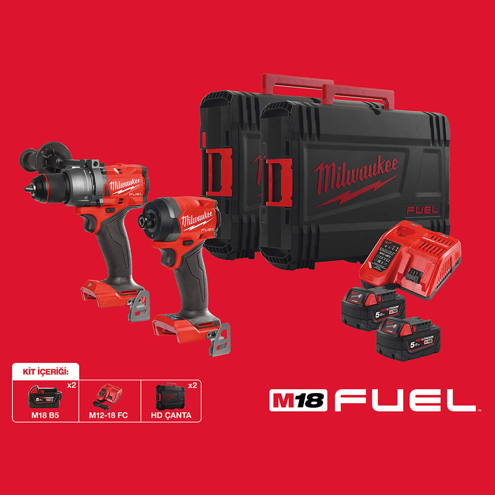 M18 FPP2A3-502X Akülü Set (M18FPD3-FID3 ) - 1