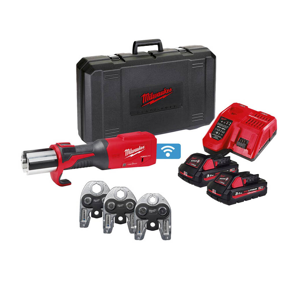 M18 ONEBLHPT-302C Boru Pres One-Key TH-Set 16/20/32 Çeneler İle Birlikte - 1