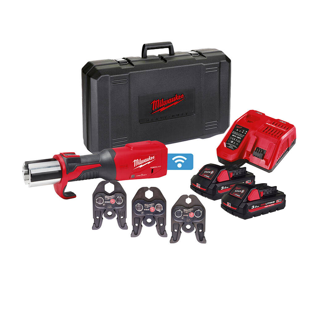 M18 ONEBLHPT-302C Boru Pres One-Key V-Set 16/20/32 Çeneler ile Birlikte - 1