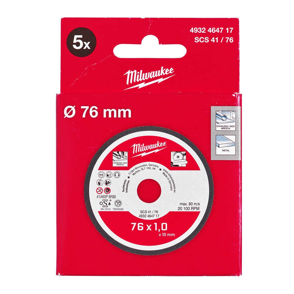 76x10x1 Mm Metal Kesme Taşı - M12 Fcot İle Uyumlu