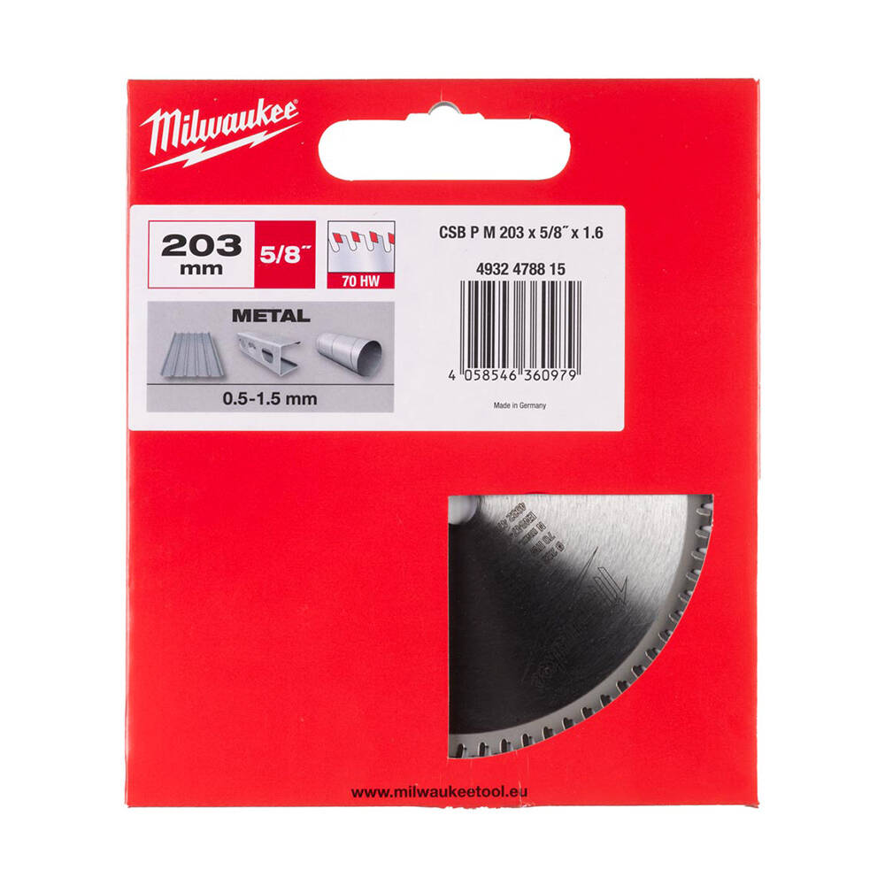 203x15. 87mm 70 Diş Metal Kesme Testere - 1