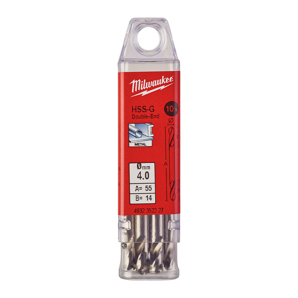 4. 0 mm HSS Çift Taraflı Metal Matkap Ucu - 10'lu - 2