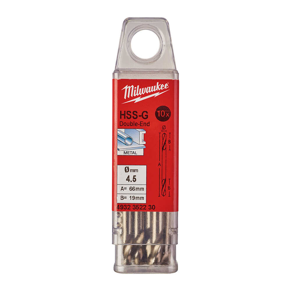 4. 5 Mm Hss Çift Taraflı Metal Matkap Ucu - 10