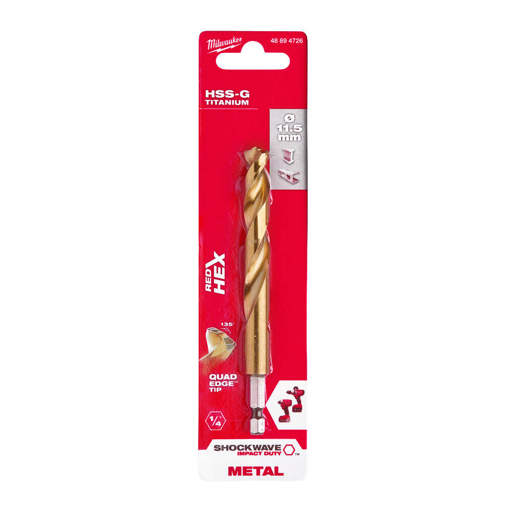 11. 5x126 mm HSS-G Hex Girişli Metal Matkap Ucu - 1