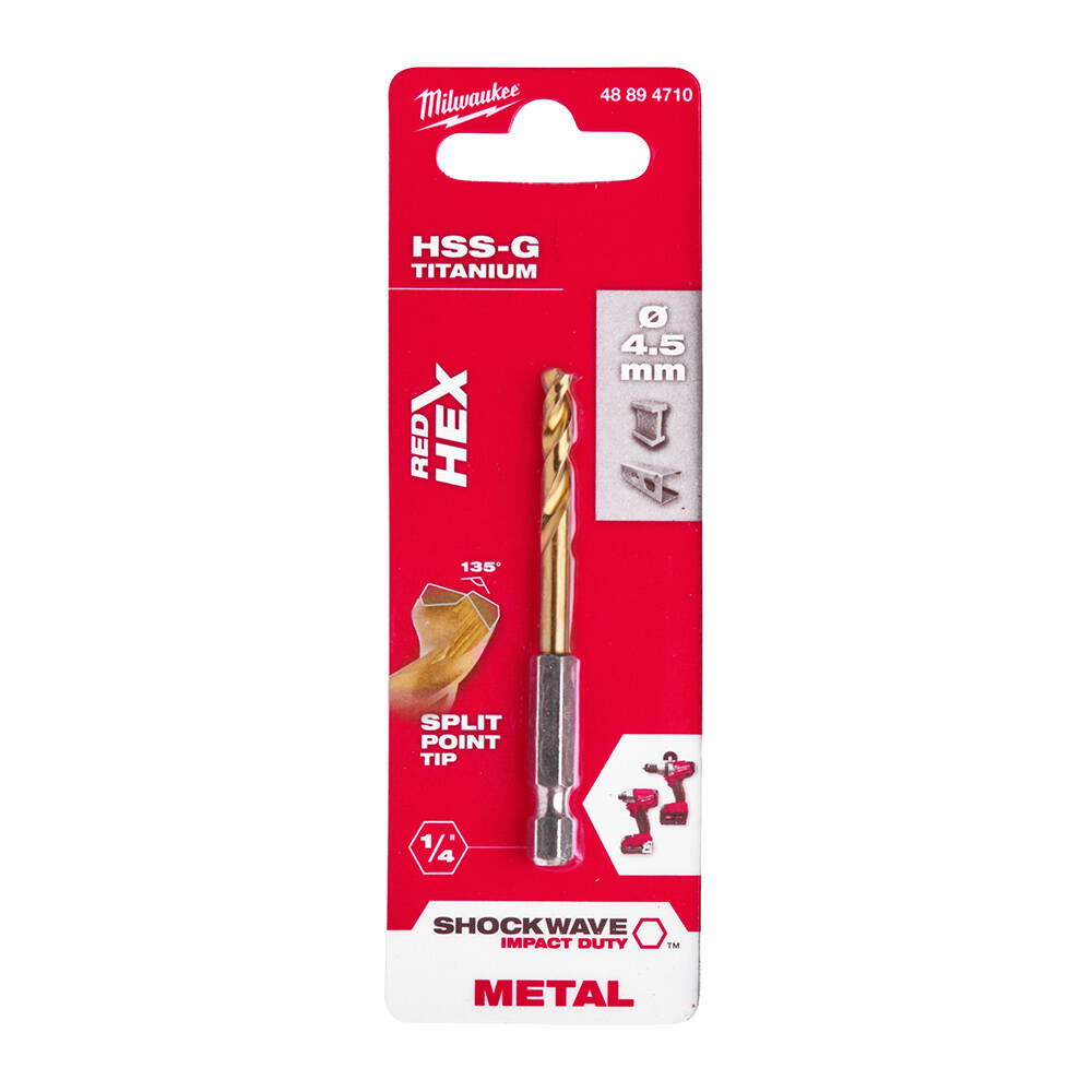 4. 5x76 mm HSS-G Hex Girişli Metal Matkap Ucu - 1