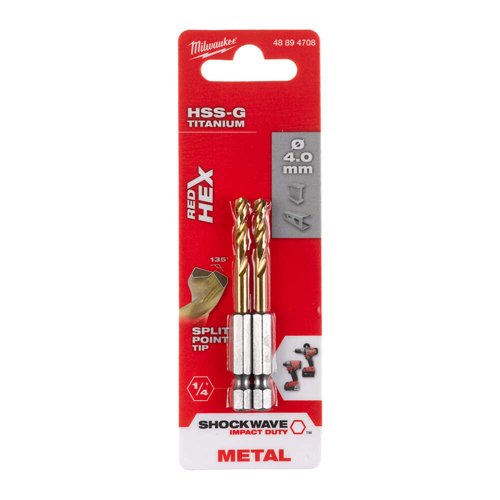 4x71. 5 mm HSS-G Hex Girişli Metal Matkap Ucu