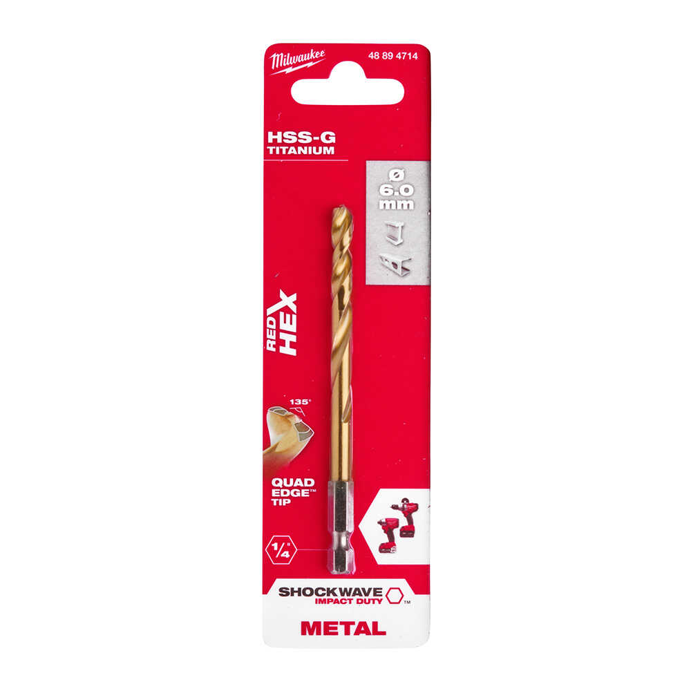 6x105 Mm Hss-g Hex Girişli Metal Matkap Ucu