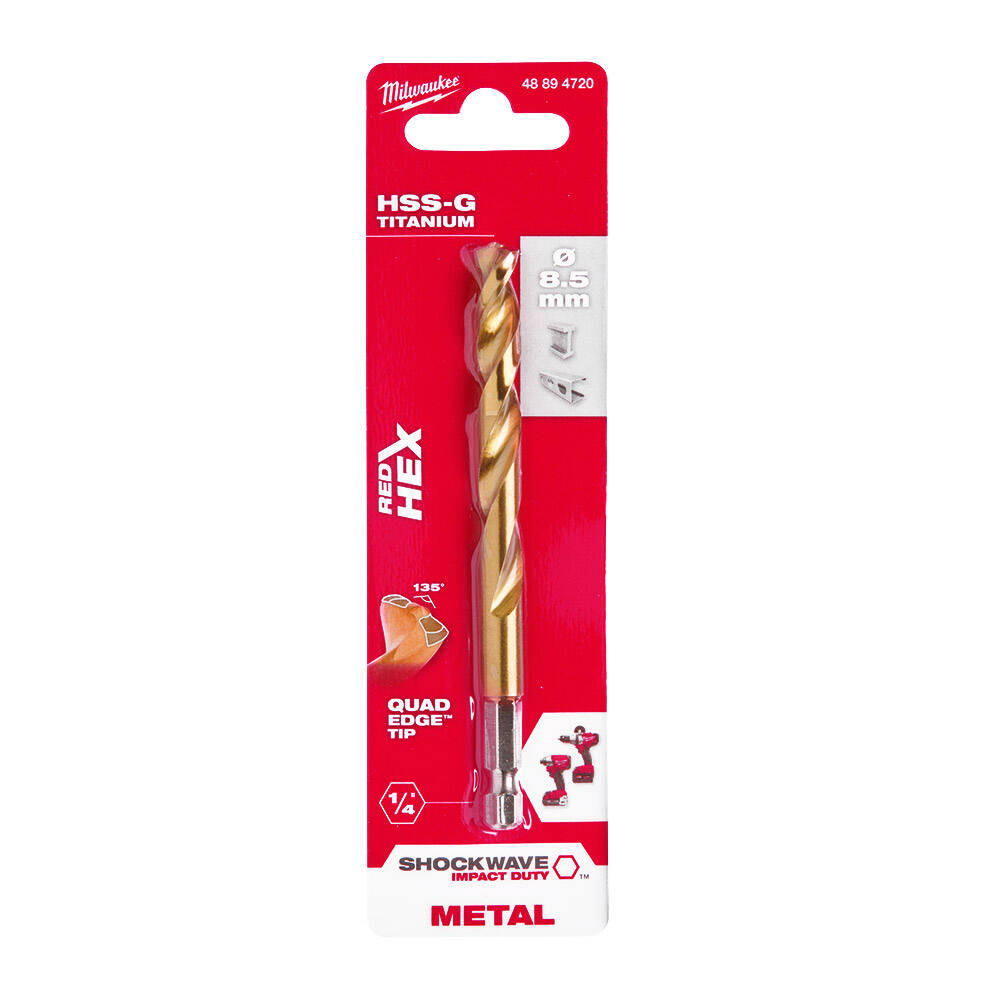 8. 5x111 mm HSS-G Hex Girişli Metal Matkap Ucu - 1