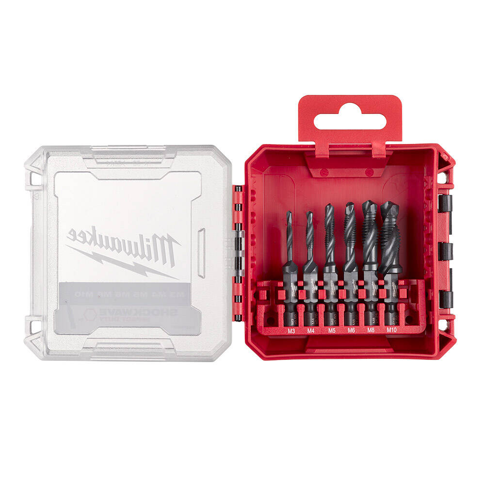 6 Parça 1/4 İnç HSS-G Metal Kılavuz Matkap Uc Seti - 1