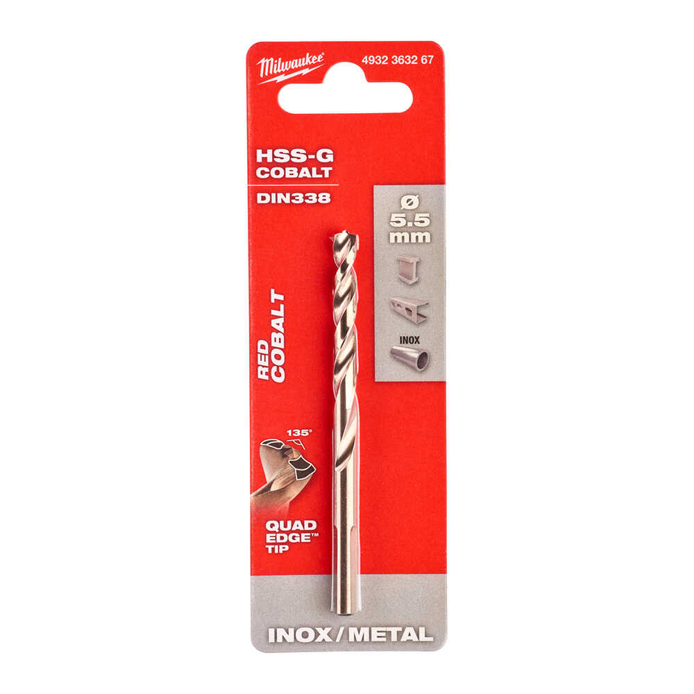 5. 5x93 Mm Altın Serisi Hss-g Co Metal Matkap Ucu