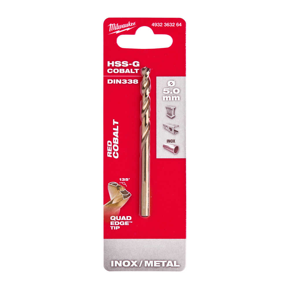 5. 0x86 Mm Altın Serisi Hss-g Co Metal Matkap Ucu