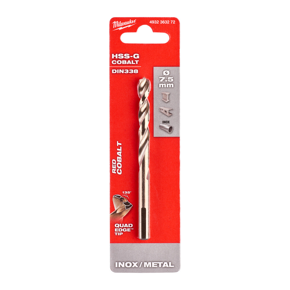 7. 5x109 mm Altın Serisi HSS-G Co Metal Matkap Ucu - 1