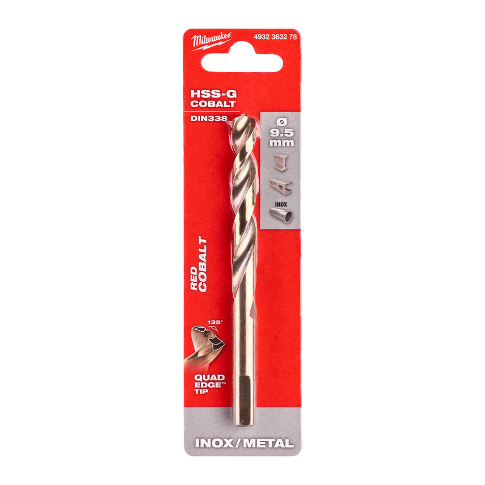 9. 5x125 mm Altın Serisi HSS-G Co Metal Matkap Ucu