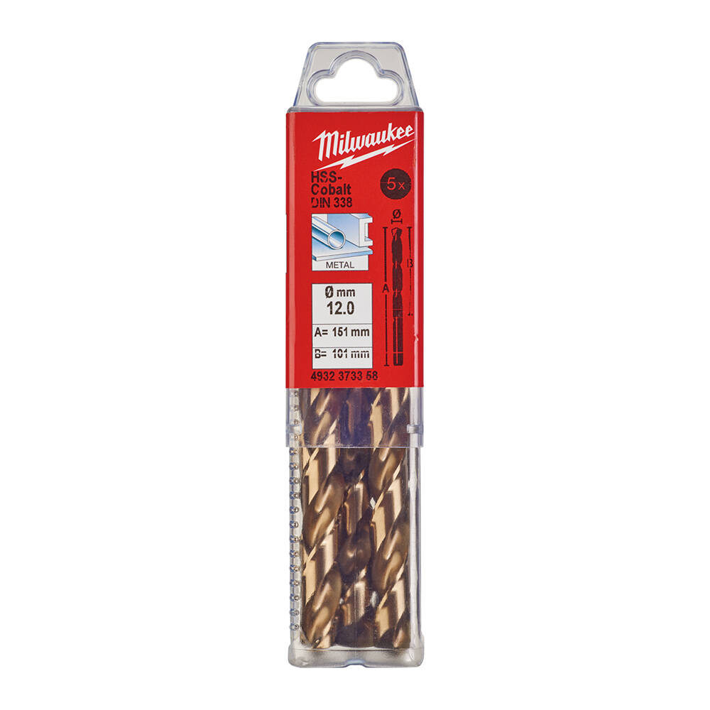 12. 0x151 mm Altın Serisi HSS-G Co Metal Matkap Ucu - 5'li - 1