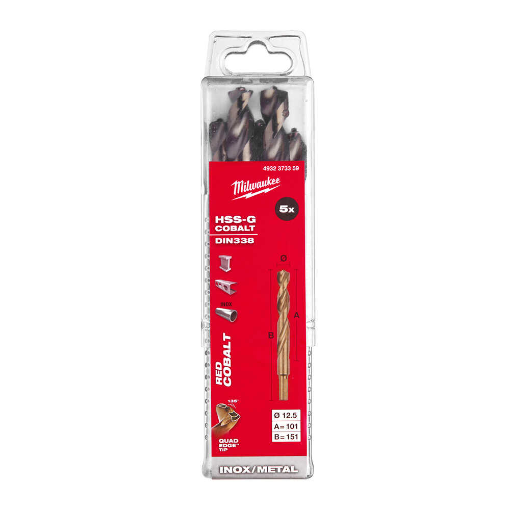 12. 5x151 Mm Altın Serisi Hss-g Co Metal Matkap Ucu - 5