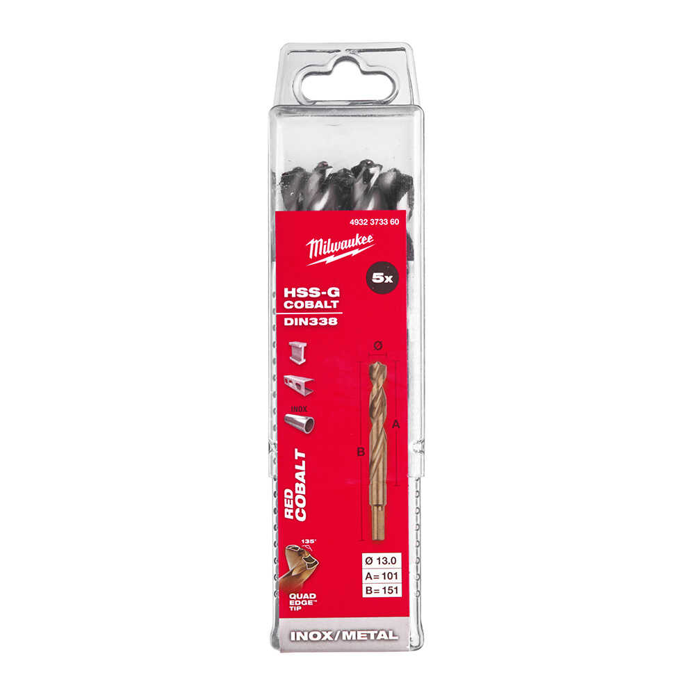 13. 0x151 mm Altın Serisi HSS-G Co Metal Matkap Ucu - 5'li