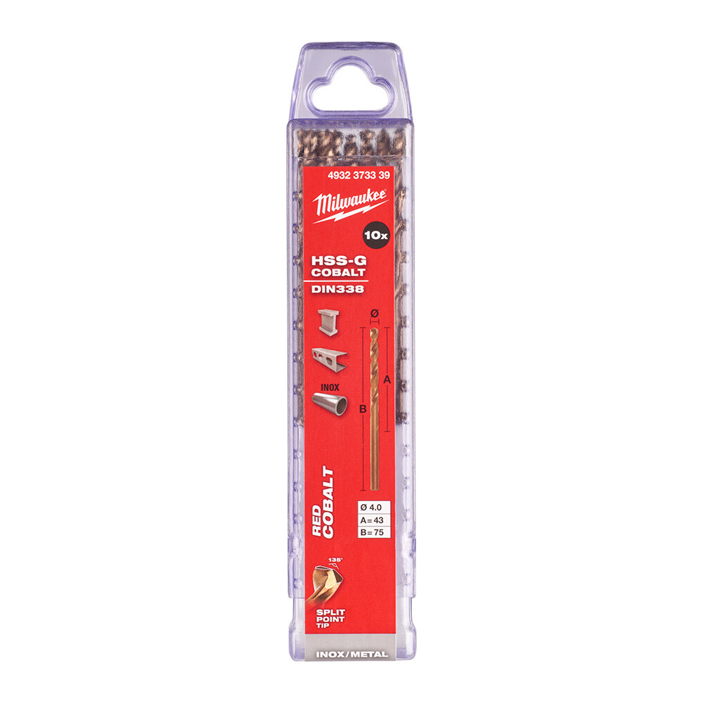 4. 0x75 mm Altın Serisi HSS-G Co Metal Matkap Ucu - 10'lu - 1