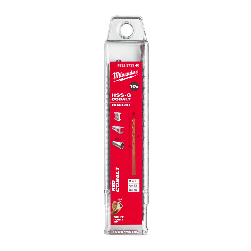 4. 2x80 mm Altın Serisi HSS-G Co Metal Matkap Ucu - 10'lu - 1