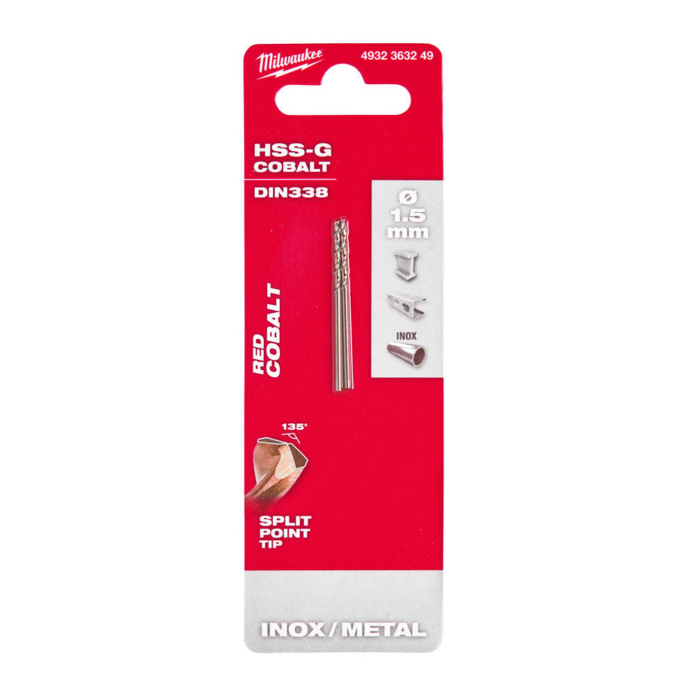 1. 5x40 mm Altın Serisi HSS-G Co Metal Matkap Ucu - 2'li - 1