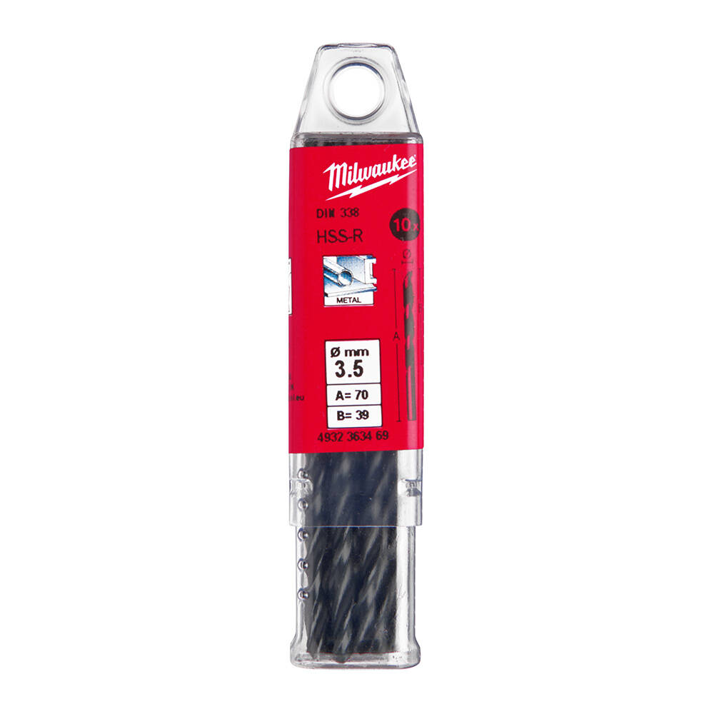 3. 5x70 mm HSS-R Metal Matkap Ucu - 10'lu - 1