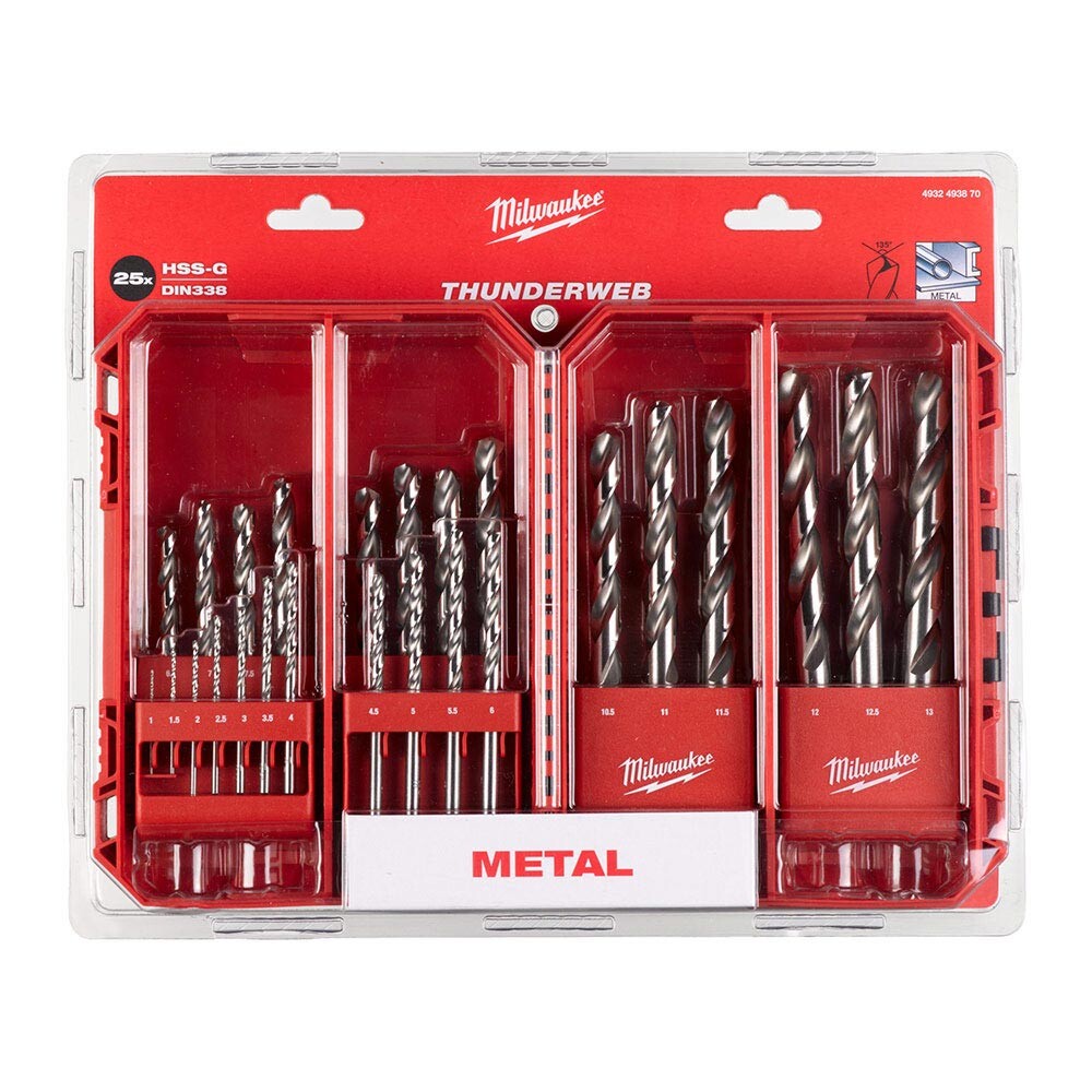 25 Parça Thunderweb Seri Metal Matkap Ucu Seti - 1
