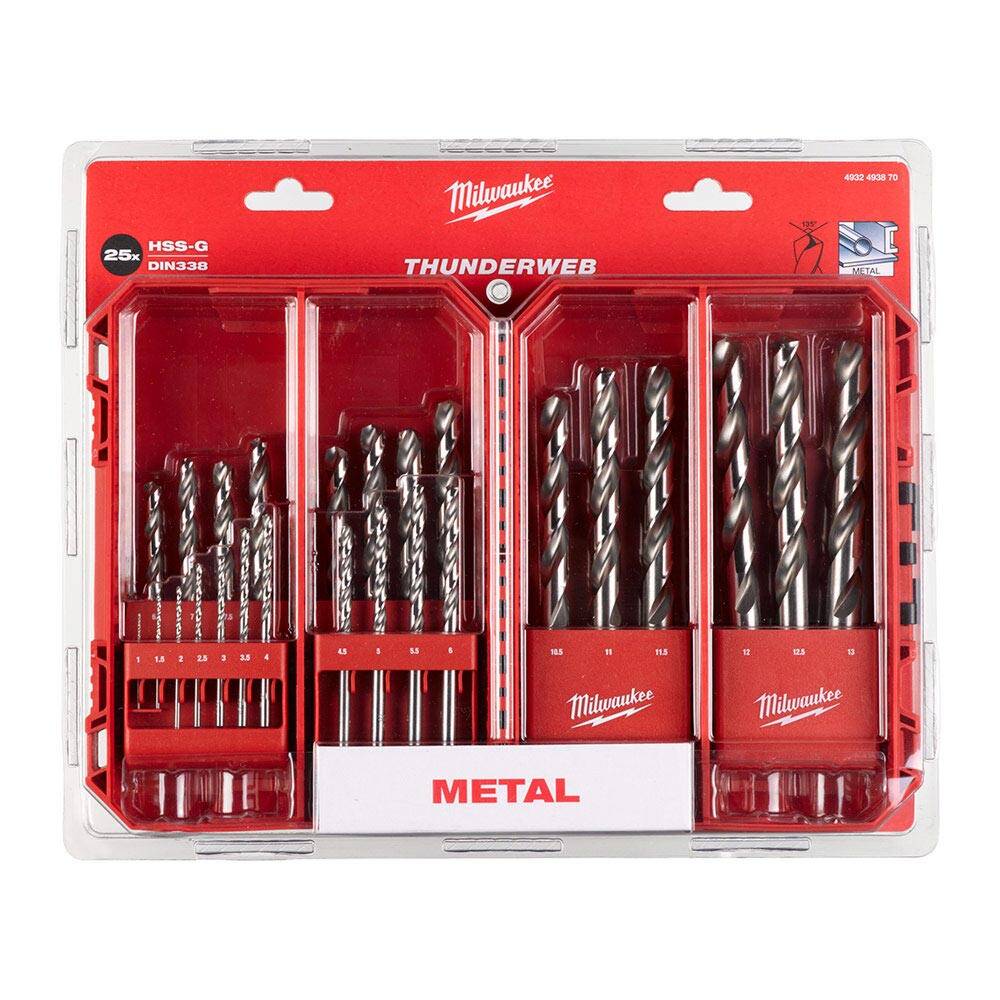 25 Parça Thunderweb Seri Metal Matkap Ucu Seti - 1