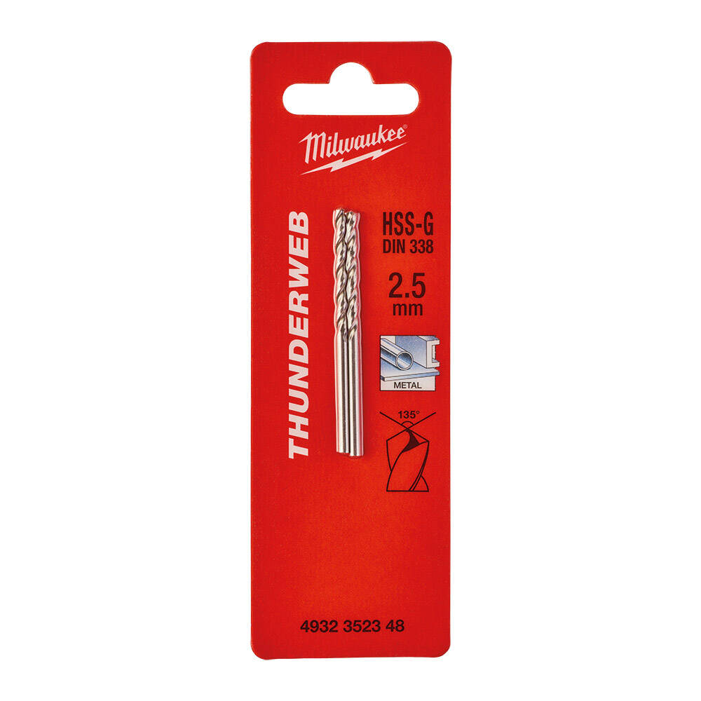 2. 5x57 mm Thunderweb Serisi Metal Matkap Ucu - 2'li - 1