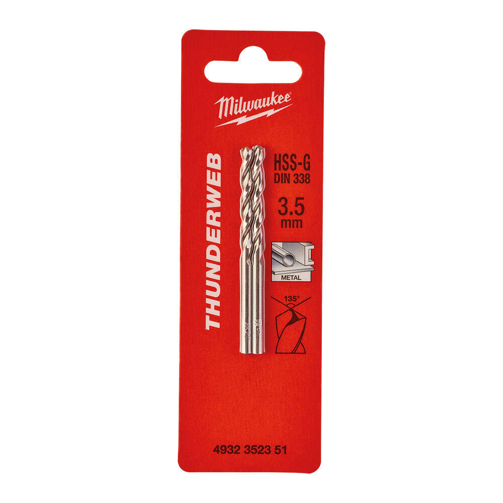 3. 5x70 mm Thunderweb Serisi Metal Matkap Ucu - 2'li - 1
