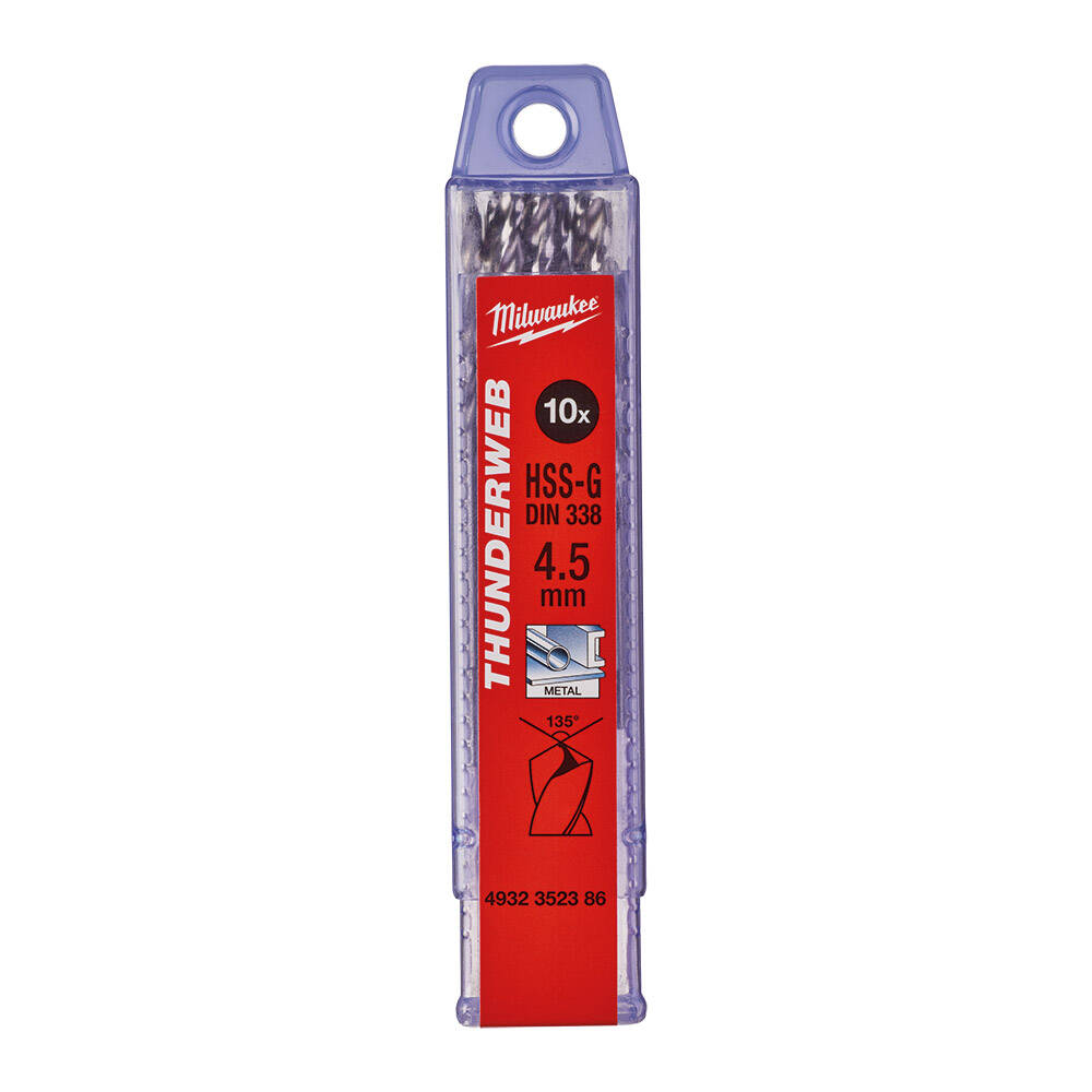 4. 5x80 mm Thunderweb Serisi Metal Matkap Ucu - 10'lu - 1