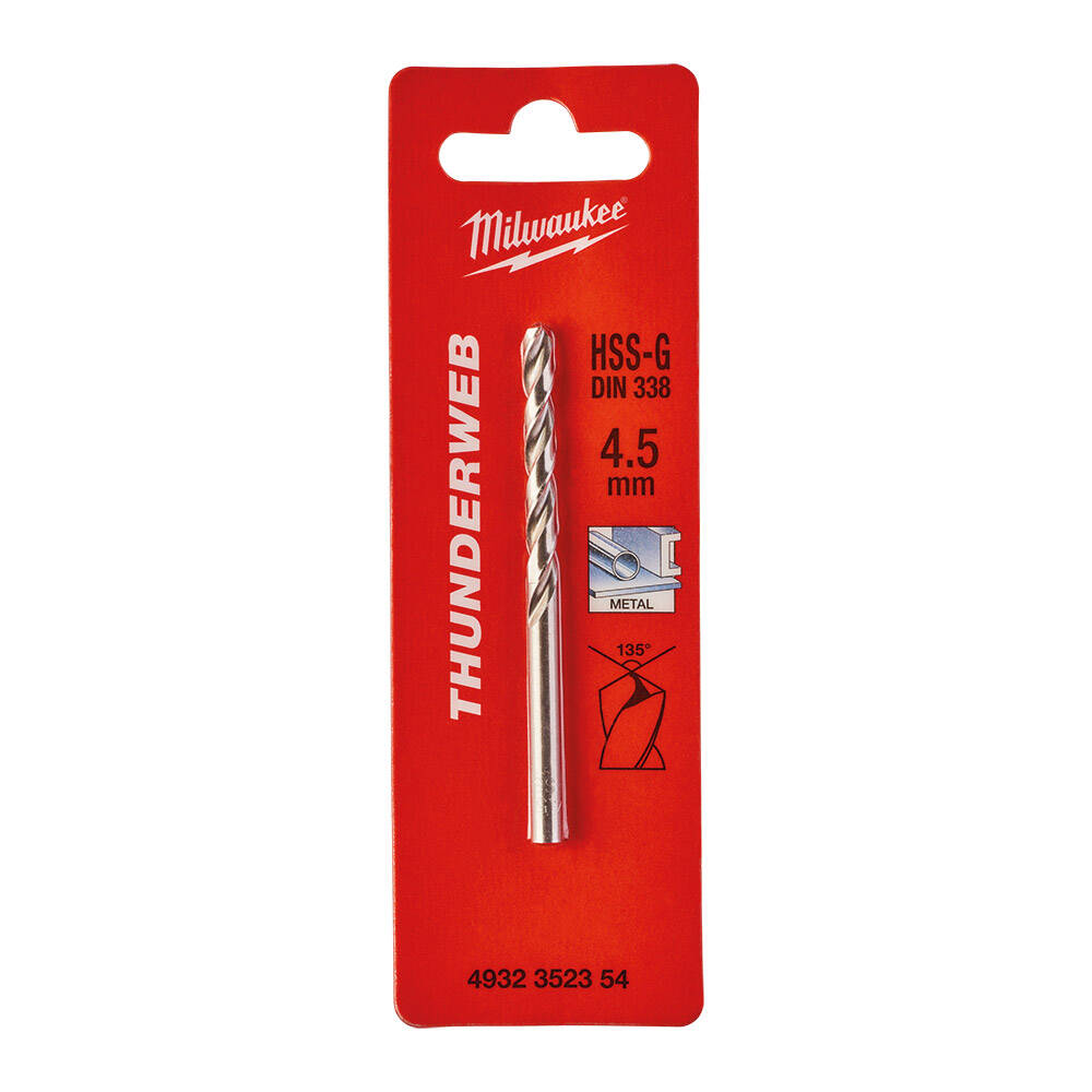 4. 5x80 mm Thunderweb Serisi Metal Matkap Ucu - 1