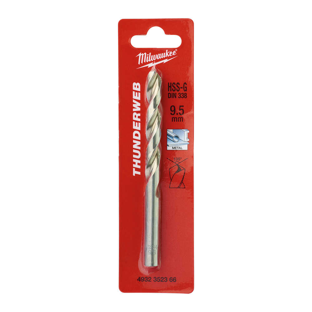 9. 5x125 mm Thunderweb Serisi Metal Matkap Ucu
