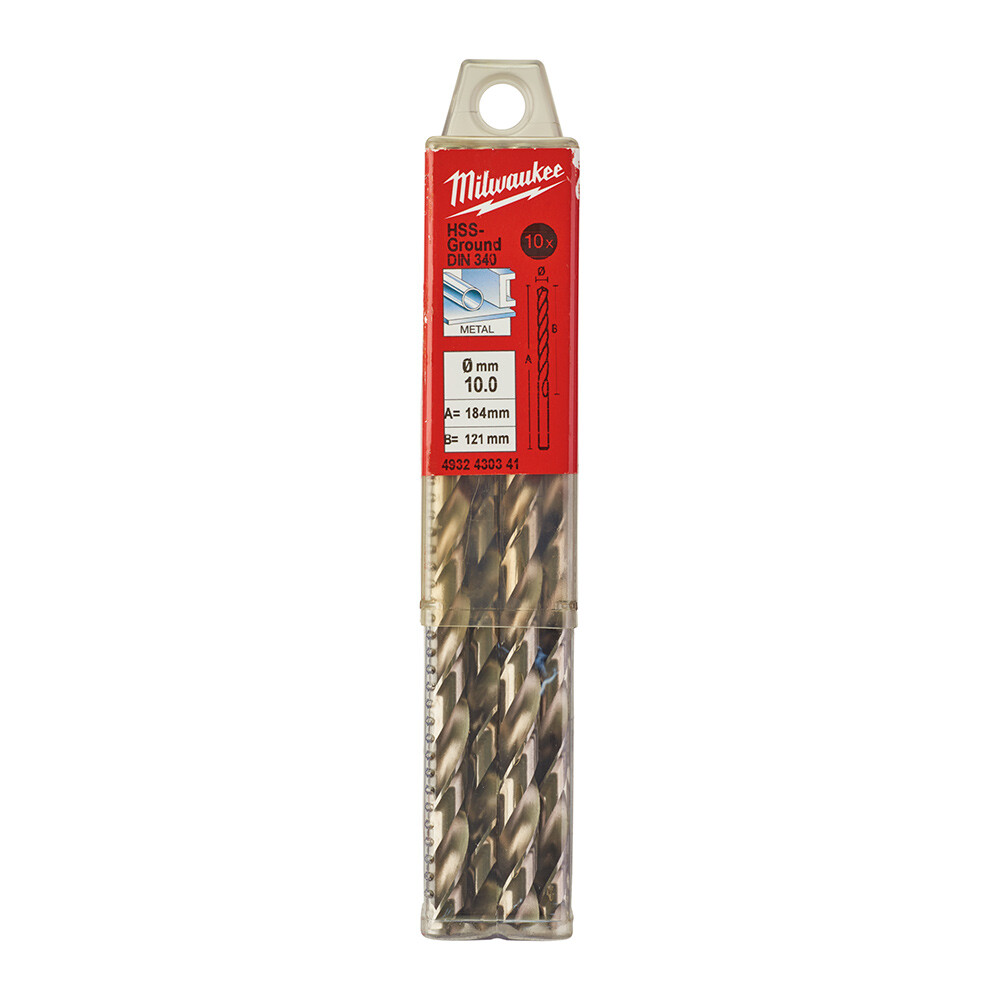 10. 0x184 mm HSS Uzun Seri Metal Matkap Ucu 10'lu - 1