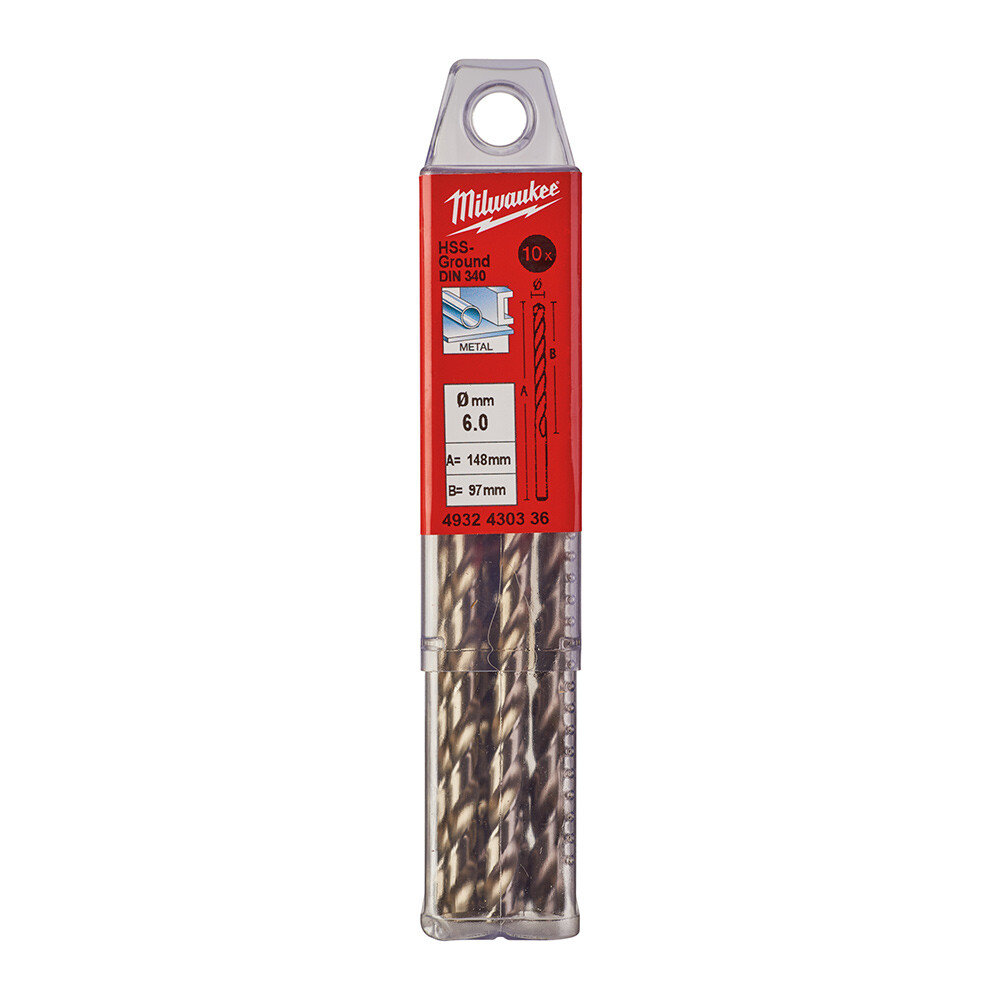 6. 0x139 mm HSS Uzun Seri Metal Matkap Ucu 10'lu - 1