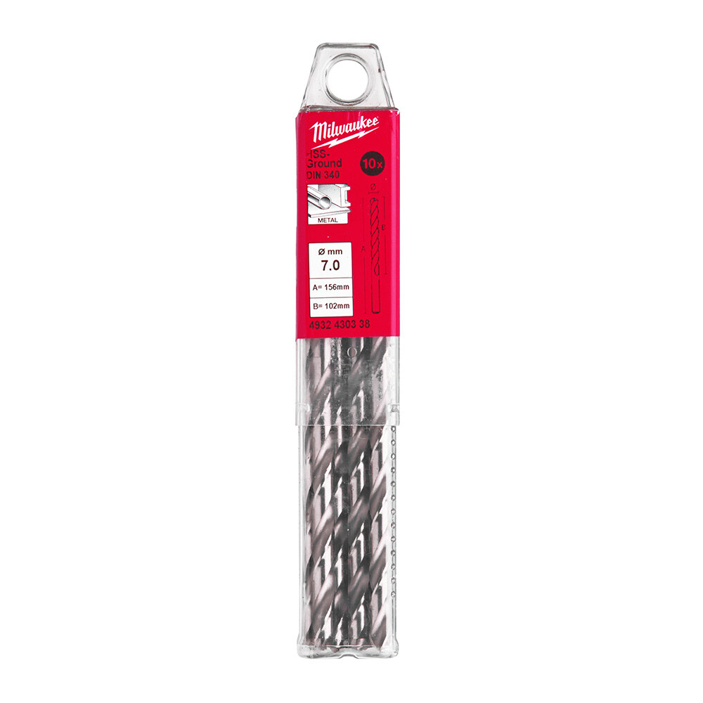 7. 0x156 mm HSS Uzun Seri Metal Matkap Ucu 10'lu - 1