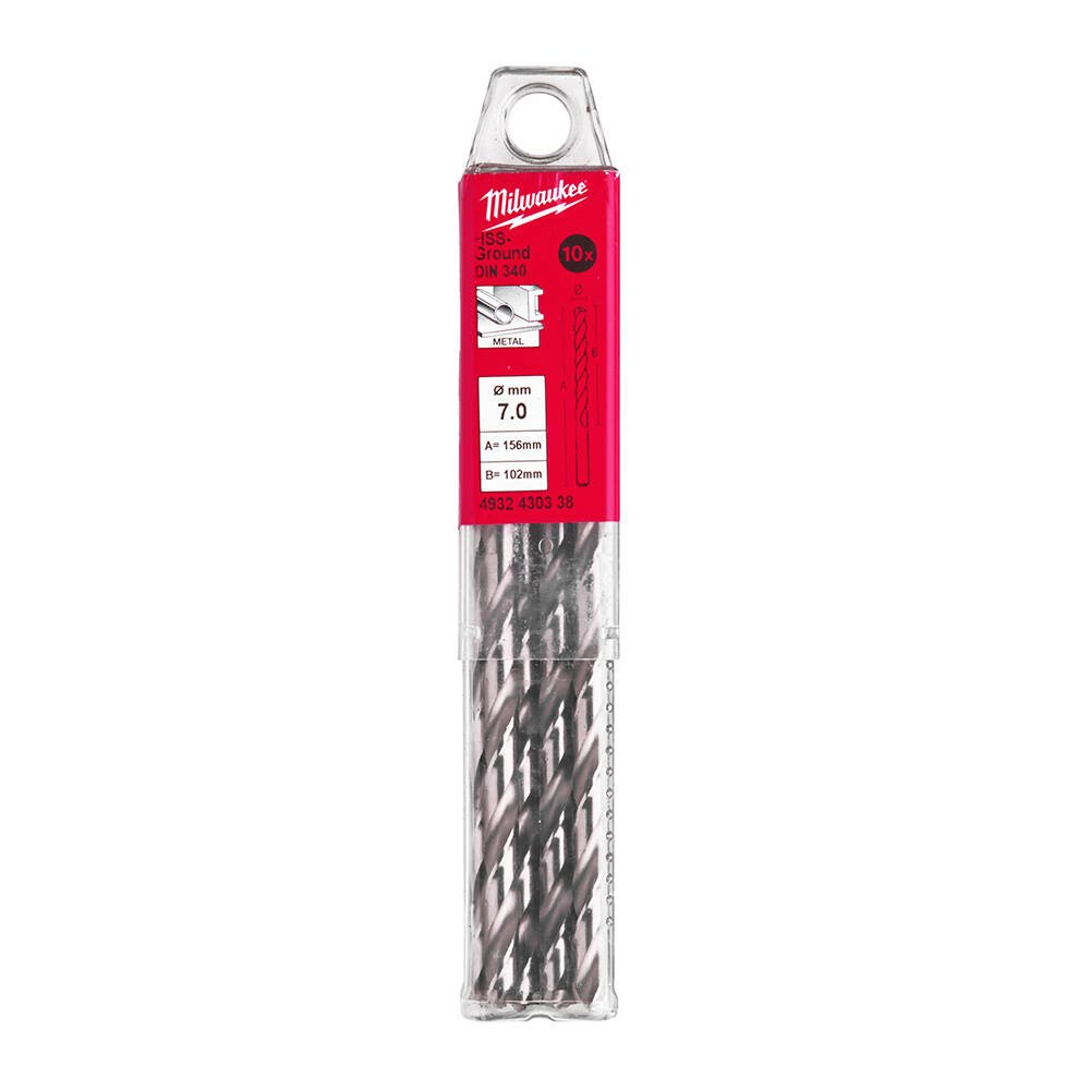 7. 0x156 mm HSS Uzun Seri Metal Matkap Ucu 10'lu - 1