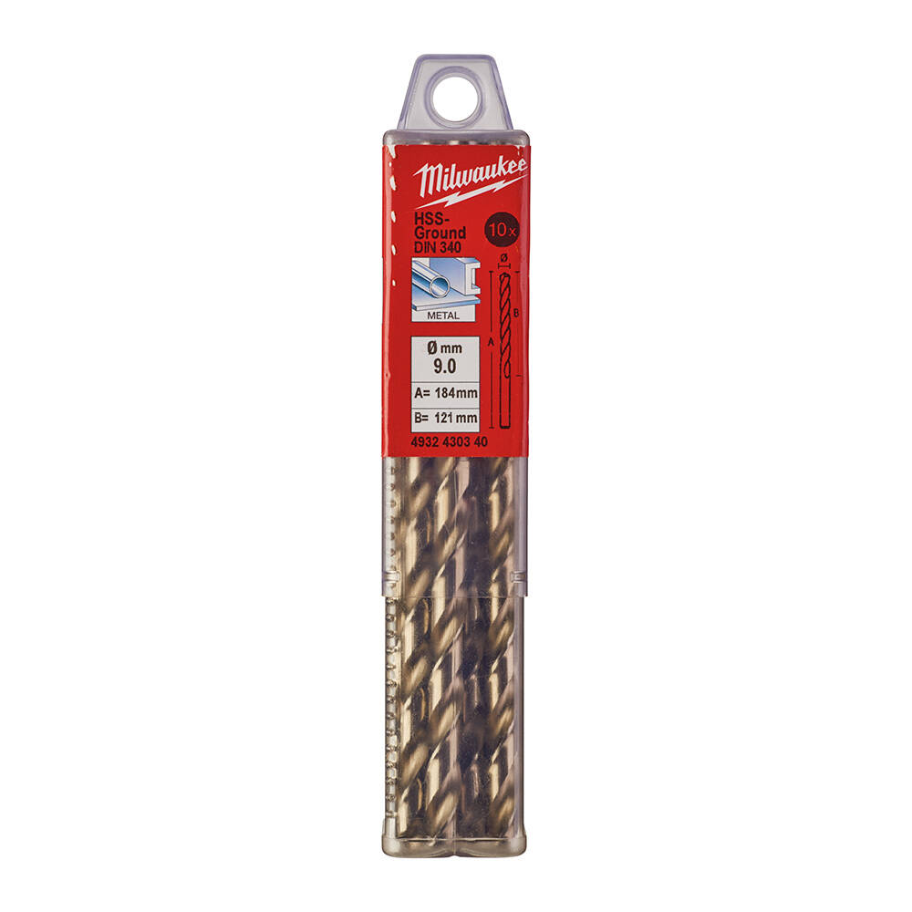 9. 0x175 mm HSS Uzun Seri Metal Matkap Ucu 10'lu - 1