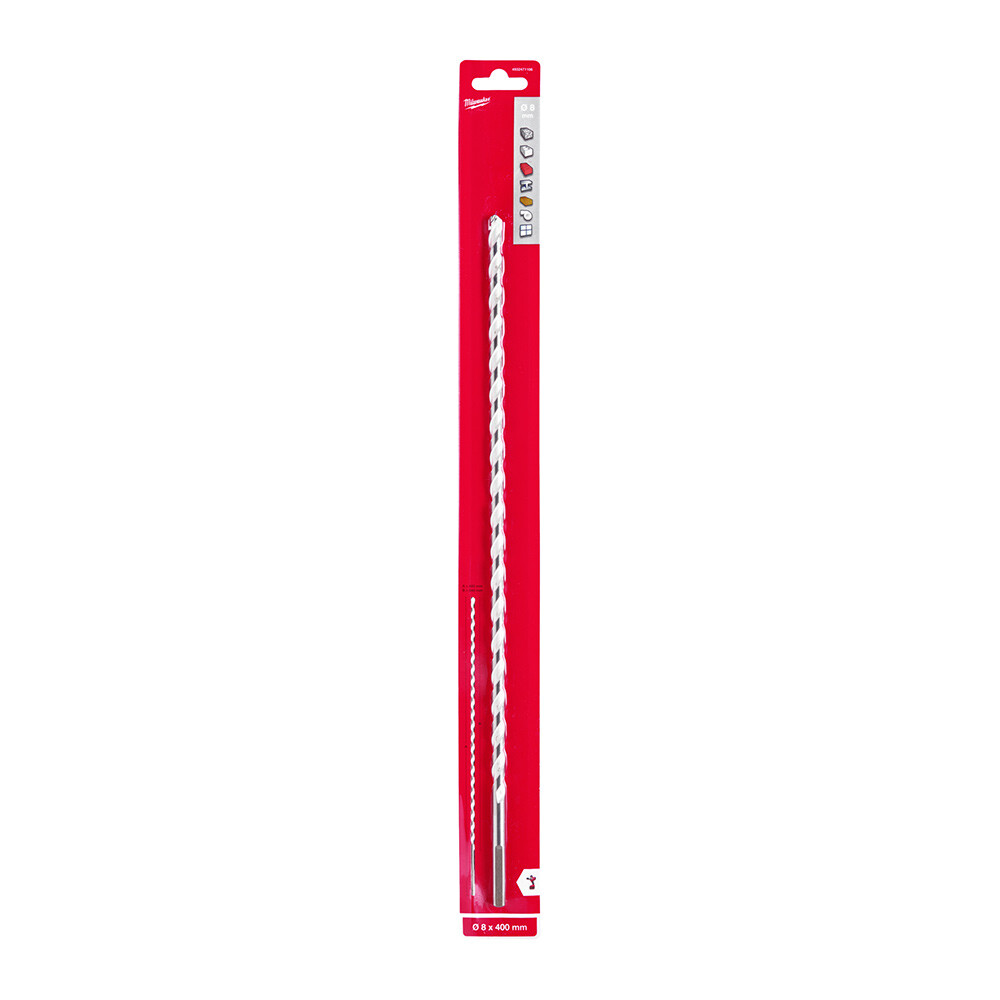 8. 0x340 mm Hex Girişli Multi Beton Matkap Ucu - 1